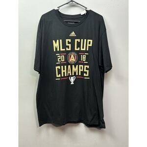 Atlanta United FC‎ Shirt Mens XL Black MLS Soccer 2018 Cup Champions Adidas Tee